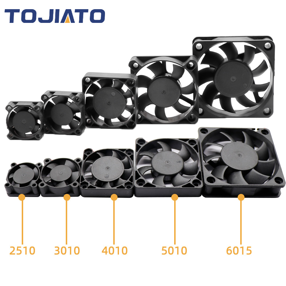 DC Brushless Cooling Fan 2510/3010/4010/5010/5015/6015mm 12V/24V 2Pin Dupont Wire Turbo Blower for 3