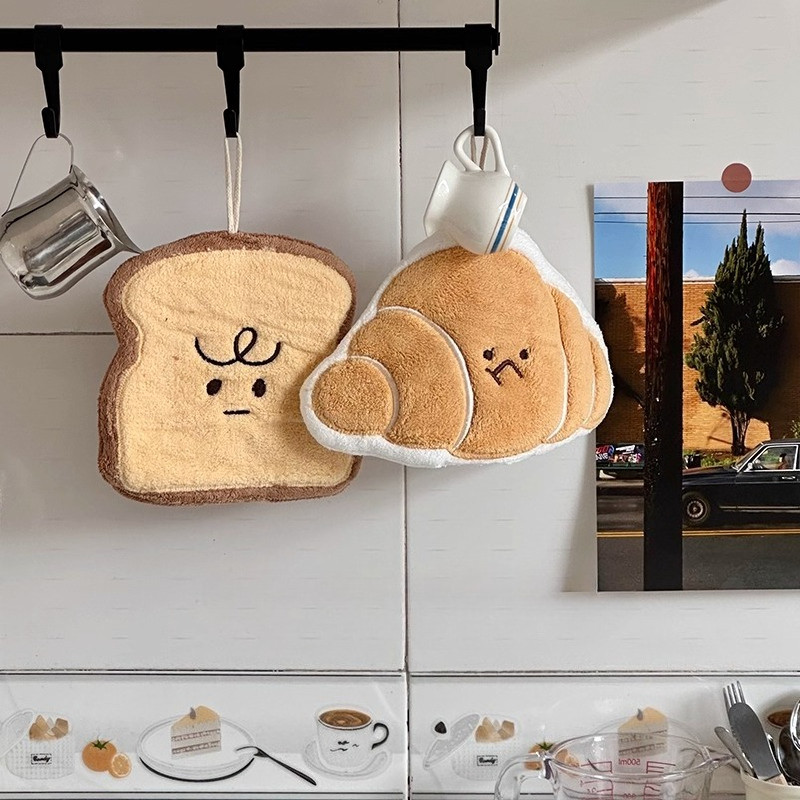HERA ผ้าเช็ดทําความสะอาดมือลายการ์ตูน Toast Towel