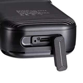 Kemei KM-2024 USB ชาร์จเครื่องโกนหนวดไฟฟ้าสําหรับผู้ชายลูกสูบใบมีดคู่มีดโกนเครื่องหนวด Beard Trimmer เครื่องโกนหนวด