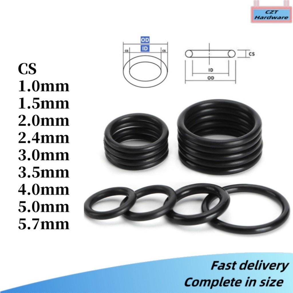 (-XCF)CS2.0 มม.* OD6-70 มม.O-ringยางแหวนปิดผนึกO-แหวนปะเก็นสีดําMBRไนไตรล์ซีลน้ํามันแหวนปิดผนึกกันน้ําและทนอุณหภูมิสูง - รูปที่ 5