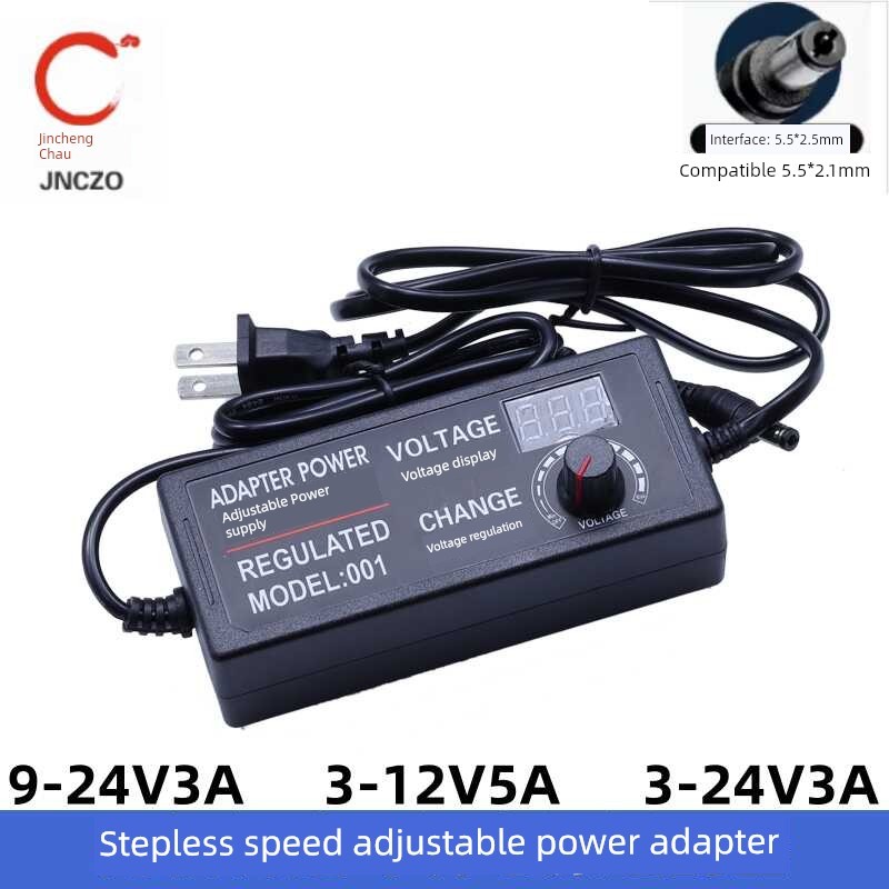 ปลั๊กไฟ ปลั๊กไฟ panasonic 3-12V5A/9-24V3A/3-24V3A พัดลมปรับความเร็วแบบไม่มีขั้วสำหรับการลดแสง