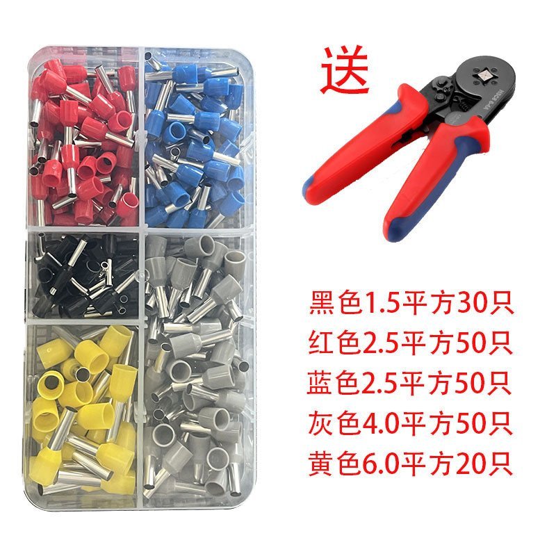 VE6-4 E-Commercial สไตล์ยุโรป Boxed Pin ประเภทเครื่องมือคีม Cross-Border Terminal การเชื่อมต่อ Termi