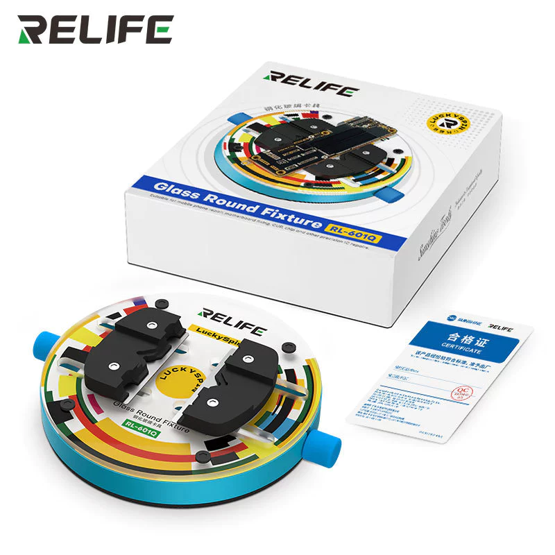 เครื่องมือซ่อมมือถือ RELIFE RL-601Q ขอบแคลมป์เมนบอร์ด จิ๊กแก้วนิรภัย ทนความร้อน 500°C กันไฟฟ้าสถิต กันสนิม