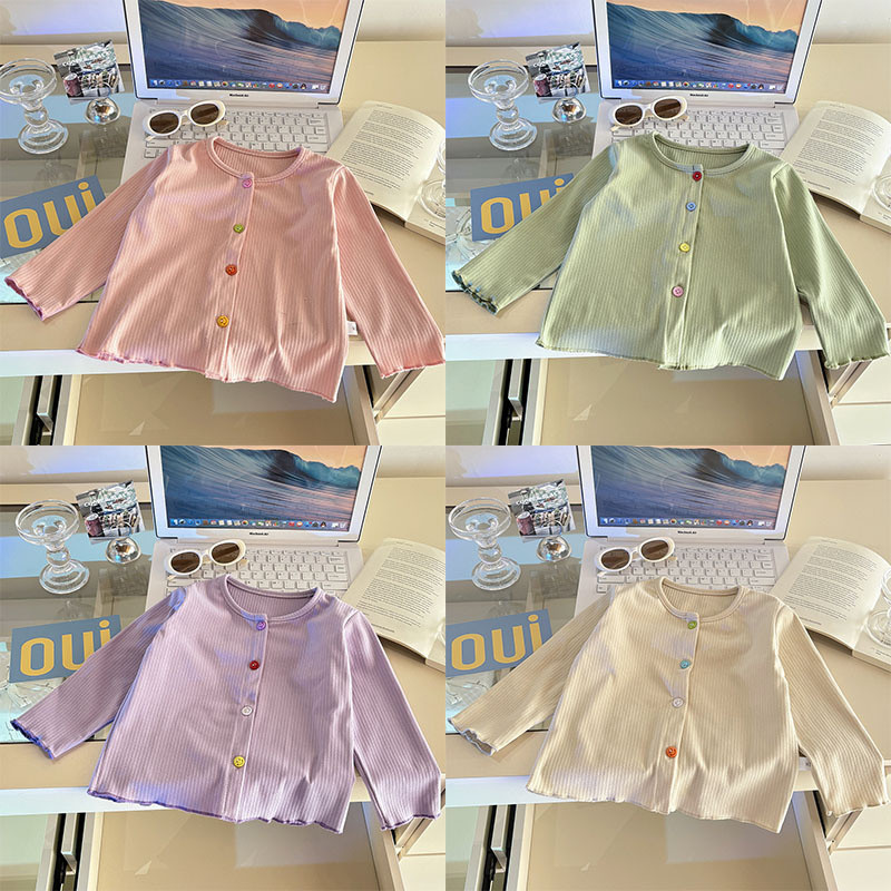เสื้อซับในเด็กผู้หญิง แขนยาว ตกแต่งลูกไม้ สไตล์เกาหลี หวาน น่ารัก เด็กเล็ก-วัยเด็ก 80-140 พร้อมส่ง