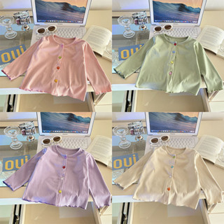 80-140【พร้อมส่ง】เสื้อซับในเด็กผู้หญิงแขนยาวตกแต่งลูกไม้ สไตล…