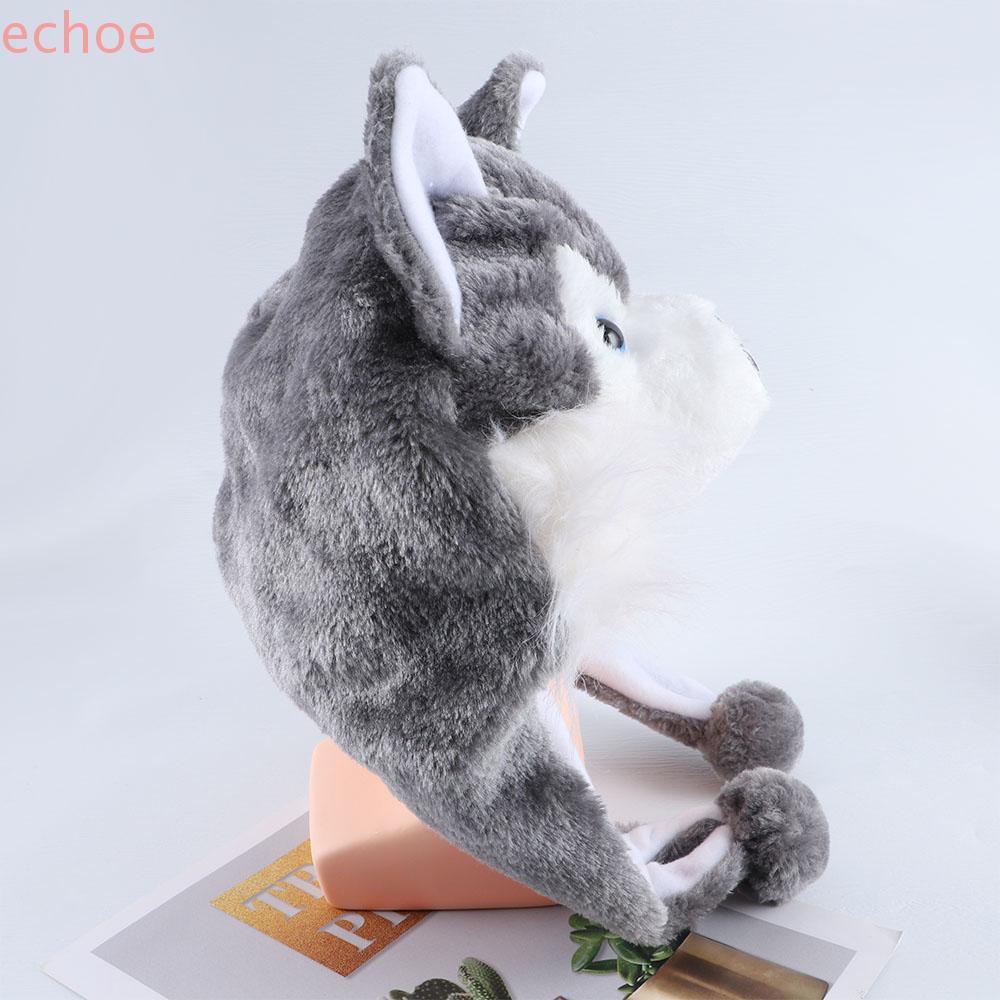 ECHOEDGE หมวกเด็กแบบการ์ตูนใหม่ พร้อม earmuff นุ่มๆ แฟชันสำหรับเด็ก