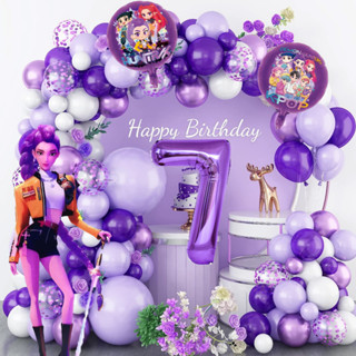 Demon hunter rumi ชุดตกแต่งวันเกิดบอลลูนสําหรับสาว baby show…