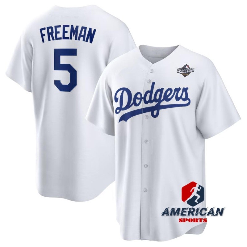 Mens Los Angeles Dodgers Freddie Freeman 2025 World Series White Baseball Jersey
