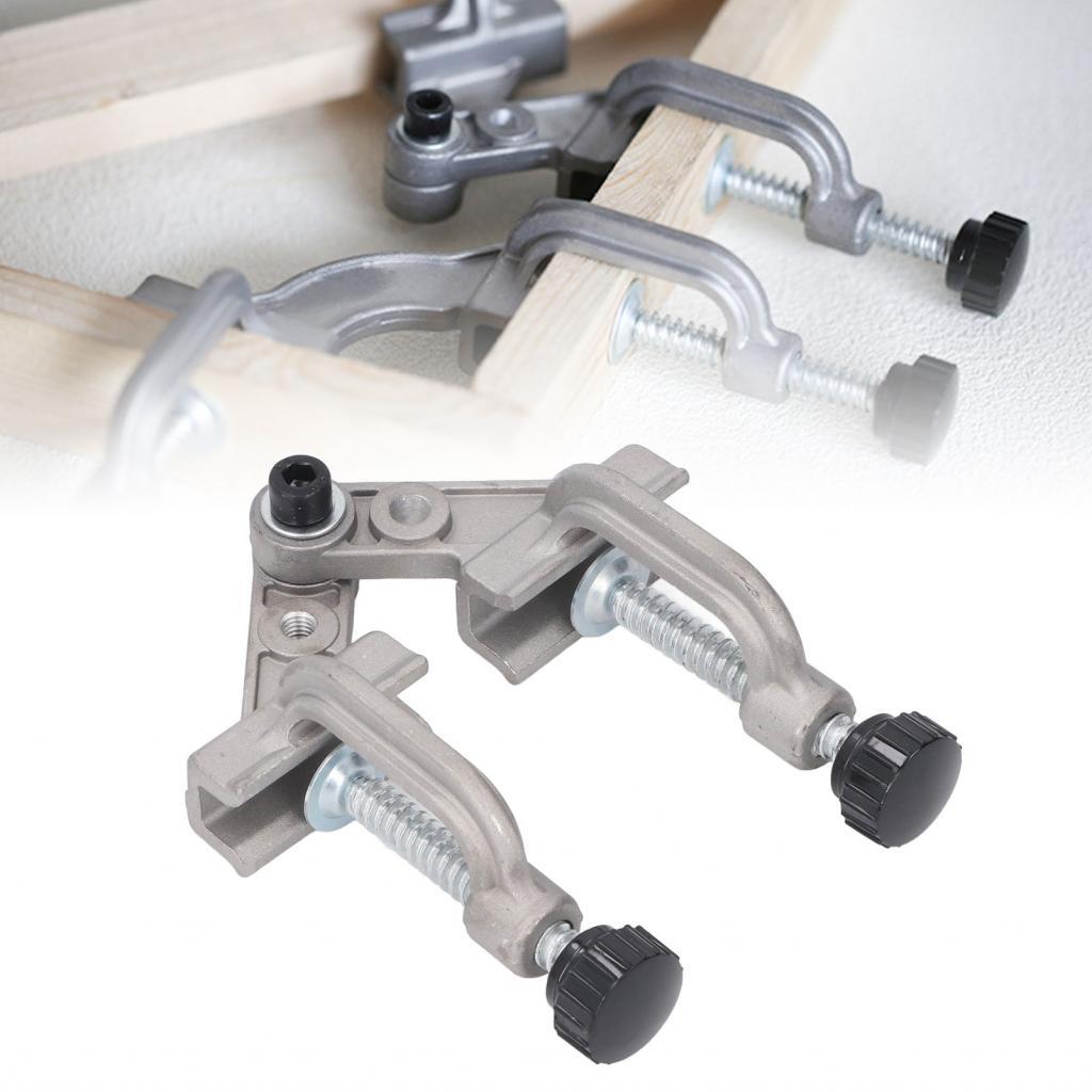 Double Handle Pipe Clamp อลูมิเนียมหล่อขึ้นรูป 10-180 °งานไม้เข้ามุม