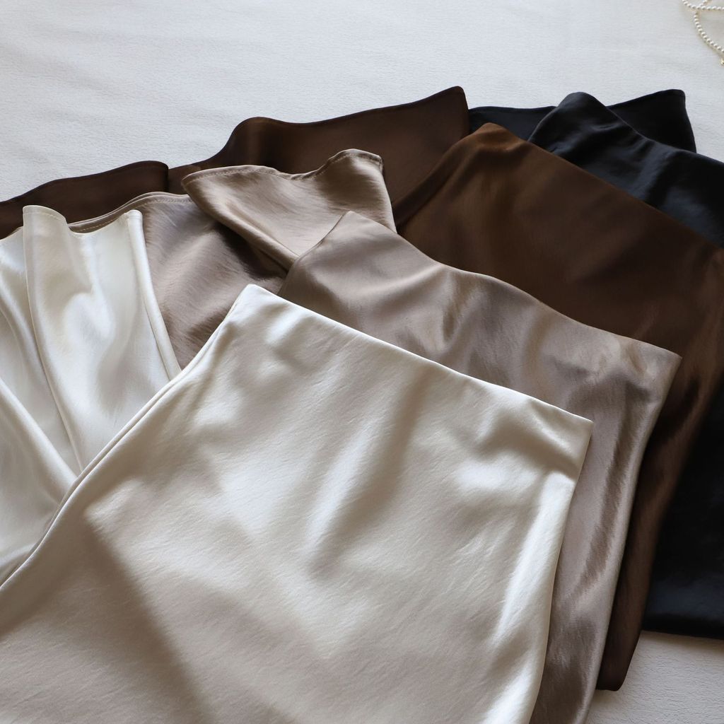 แนะนำ ผ้าม่าน ** 2025 ต้นฤดูใบไม้ผลิผลิตภัณฑ์ใหม่ขายร้อน ~ สไตล์เกาหลีอารมณ์ที่เรียบง่ายผ้าม่าน ผอมลง ดู หางปลา กระโปรงผู้หญิง * ราคาพิเศษ มีเก็บเงินปลายทาง