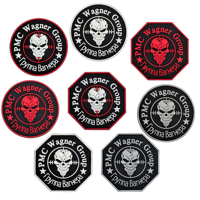 Spot Goods#PVC Rubber version Wagner Group PMC Hell's Sharp Soldier Tactical Velcro Patch Wagner Gro