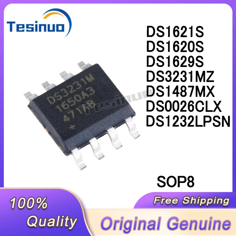 5PCS DS1620S DS1621S DS1629S DS0026CLX DS1487MX DS3231MZ SOP-8 ชิป ic