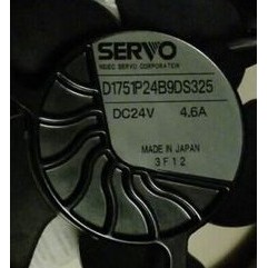 [Radiator] Japan SERVO D1751P24B9DS321/326 DC24V 4.6A พัดลมอินเวอร์เตอร์ปริมาณอากาศสูง