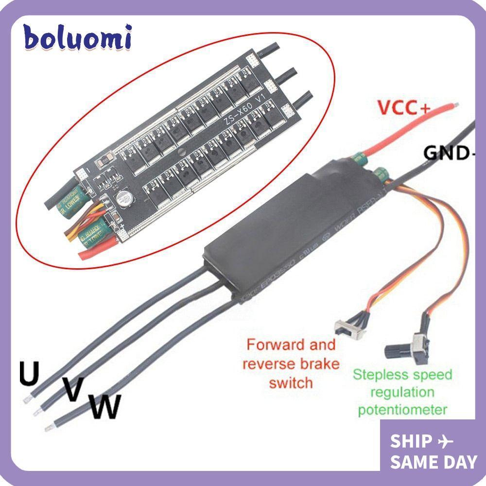 BOLUMI มอเตอร์ไร้แปรงไดร์เวอร์, 1000W BLDC Potentiometer Hallless DC มอเตอร์ไดรฟ์, DC 6-24V DC Brush