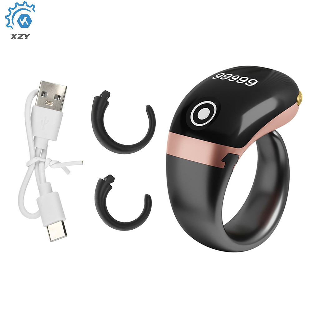 S7PRO ที่วางแหวนแบบเปลี่ยนได้ APP อัจฉริยะนับนิ้วประเภท C สมาร์ทแหวนบลูทูธเคาน์เตอร์อิเล็กทรอนิกส์