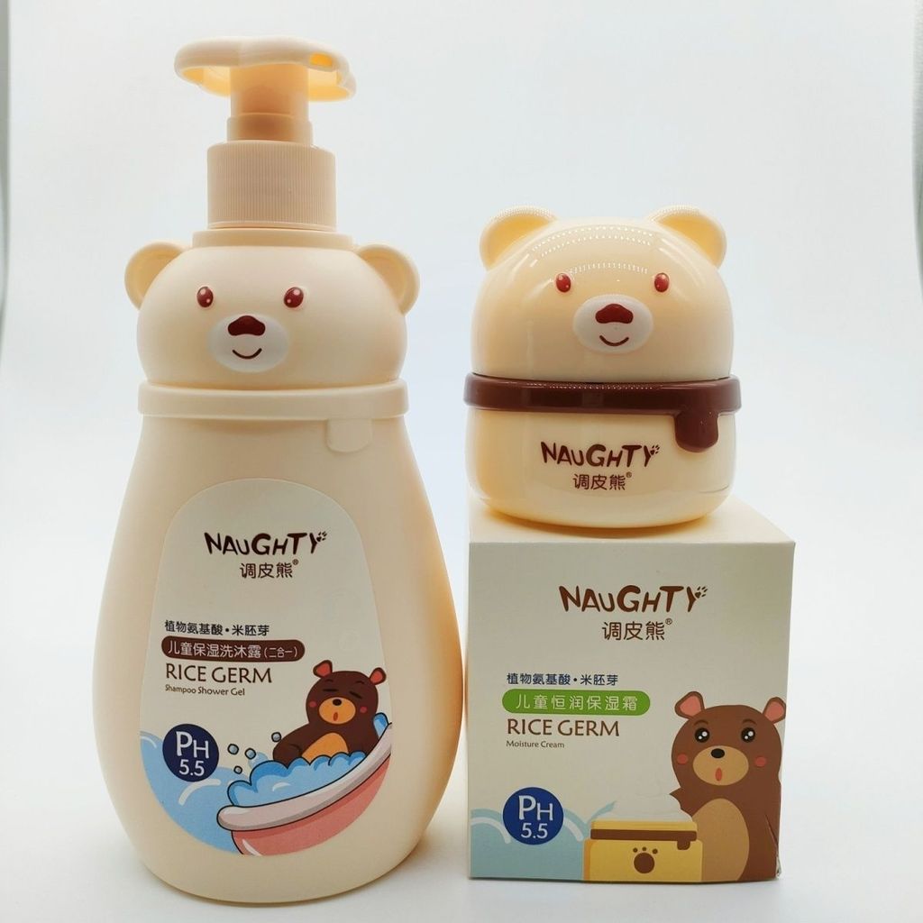 Naughty Plant Germ Children Baby Shampoo Body Wash Moisturizing Shampoo 2 in 1 Moisturizing Mild2025
