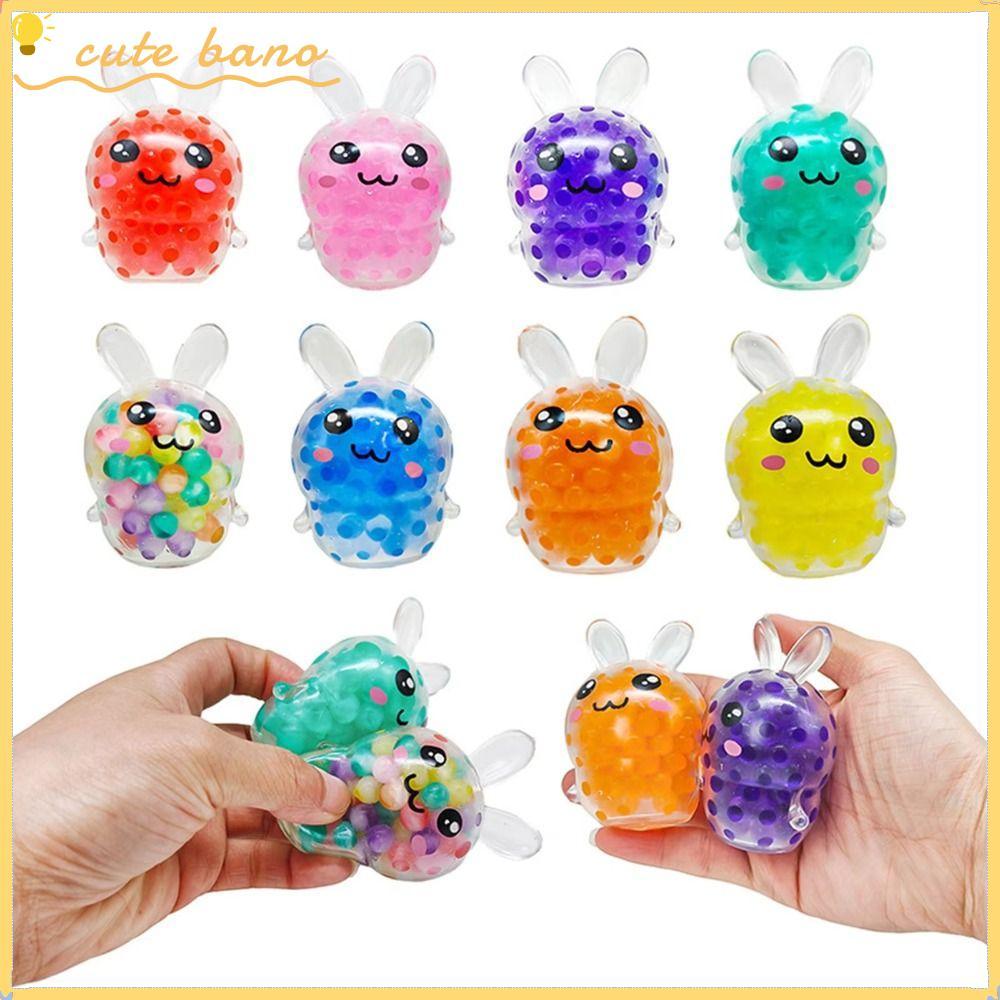 BANO Bunny บีบ, ความเครียดบรรเทา Mini Soft Fidget ของเล่น, น่ารัก Squishy Bunny ตะกร้าอีสเตอร์ Stuffers เด็กผู้หญิง