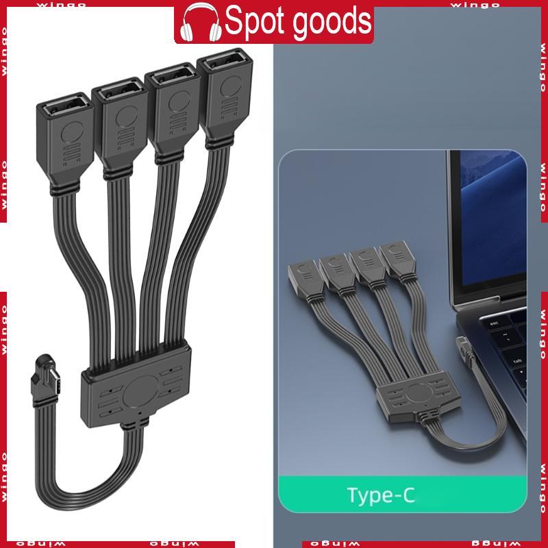 WIN USB C ถึง 4 USB2 0 สายแยกสําหรับการชาร์จและรีโมทคอนโทรล