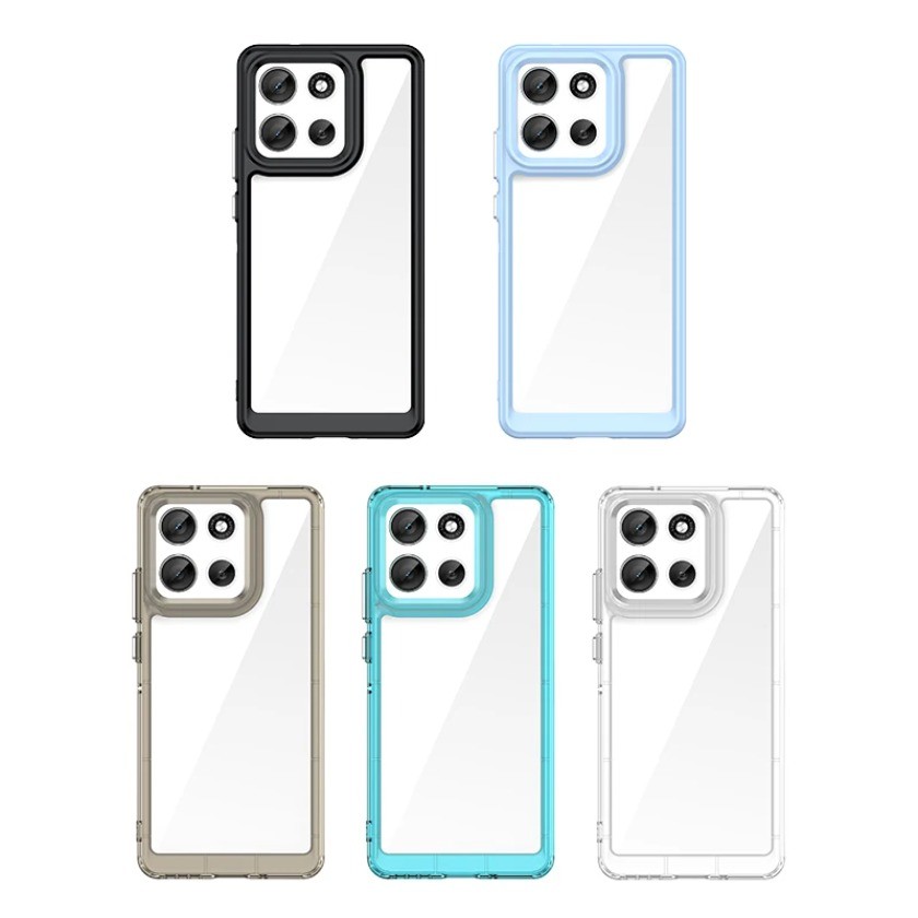 สําหรับ Motorola Moto G100 Pro Clear Case Moto G100 Pro ฝาครอบ Coque Funda Hard โปร่งแสงขอบนุ่มกันชนโทรศัพท์ G100 Pro