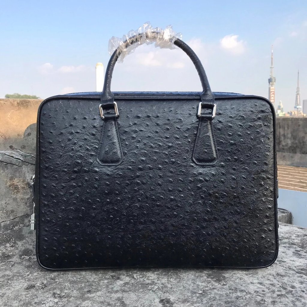 PRADA PRADA กระเป๋าเอกสารกระเป๋าถือผู้ชายสไตล์ใหม่