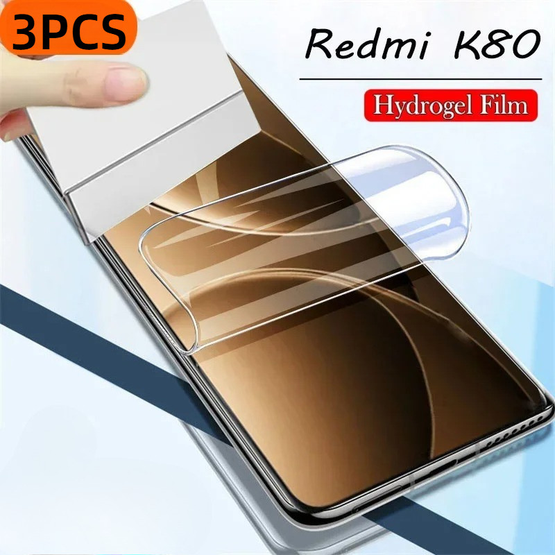 3 ชิ้นHydrogelฟิล์มนุ่มสําหรับRedmi K90 K80 K70E K70 Ultra Pro Max MatteและAnti Spyความเป็นส่วนตัวป้