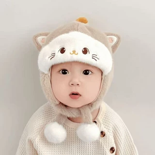 TH BABY หมวกเด็ก ไหมพรม หนาว น่ารัก ถัก กันลม ให้ความอบอุ่น เด็กชาย เด็กหญิง ระบายอากาศ นุ่ม สบาย