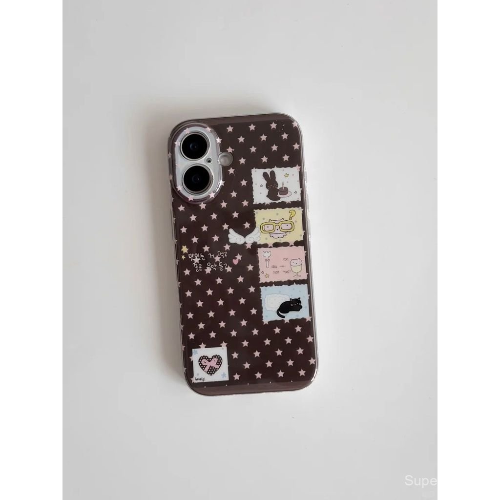 เคสโทรศัพท์เหมาะสําหรับiPhone 7 8 X XS XR XSMAX 11 12 13 14 15 16 17 Pro max Plus Air Starสัตว์เล็กShock-proofป้องกันกรณีรวมทุกอย่างMJ0G