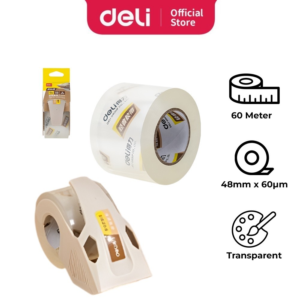 Deli Tape Packing Tape (48mm*40m*60μm) 30040