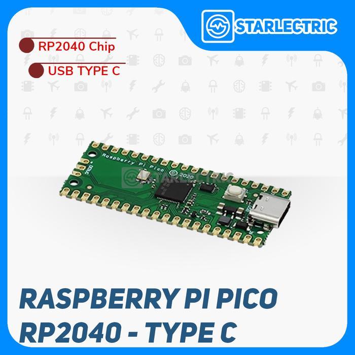 Raspberry Pi Pico Type C RP2040 Micropython USB C Non Solder RP 2040 ARM