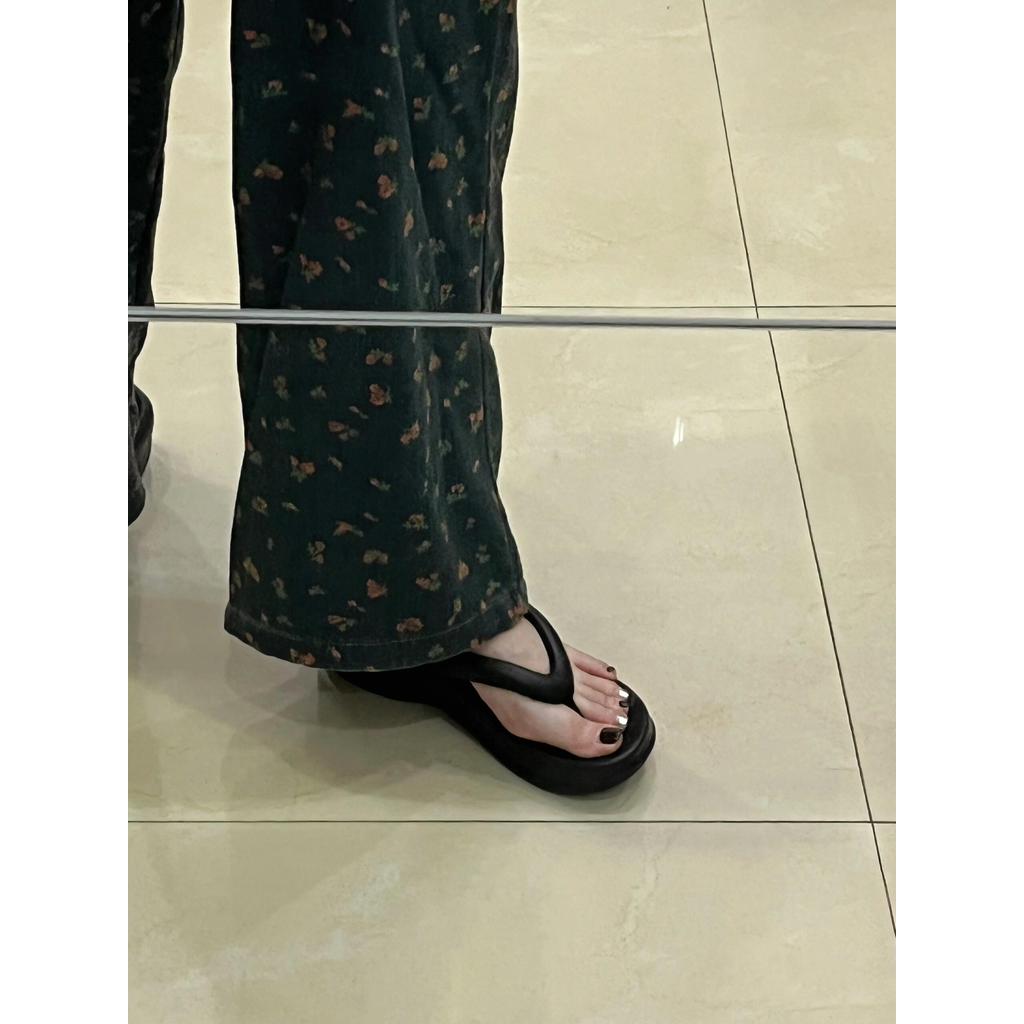 slipper รองเท้าแตะ รองเท้าแตะ wedge heel สำหรับผู้หญิง ออกแบบมาสำหรับฤดูร้อนและเหมาะสำหรับการเดินบนห