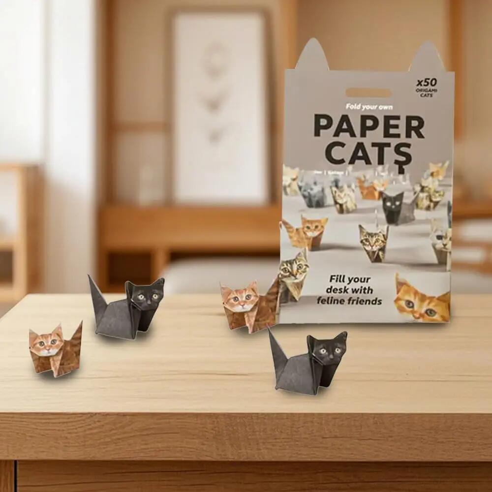 Creative DIY กระดาษสัตว์พับ Handmade DIY กระดาษแมวสุนัขไดโนเสาร์พับกระดาษชุดน่ารัก Origami Craft Kit สําหรับของขวัญเด็ก ราคา ถูกที่สุด ดีลบีเคเค แกลเลอรีภาพที่ 6