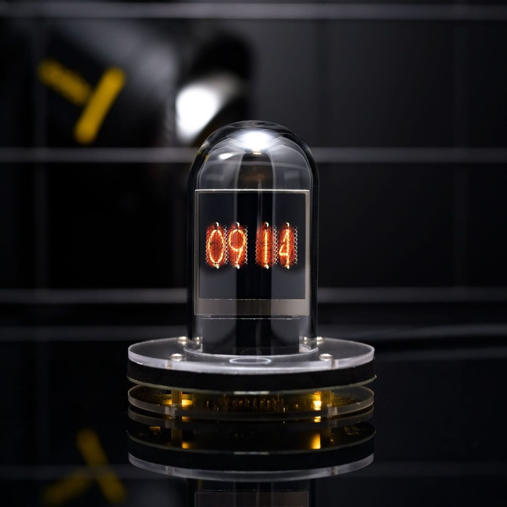 2025 รุ่น Cross-Border พิเศษ Nixie Tube นาฬิกา Flip Weather สมาร์ท Bitcoin Desktop เครื่องประดับ