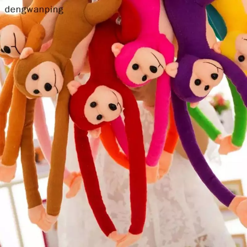 [Dew] 60 ซม.แขนยาวหางลิงตุ๊กตา Plush ผ้าม่านเด็ก Sleeping Appease สัตว์ของเล่นรถตกแต่งวันวาเลนไทน์ Gi [TH]