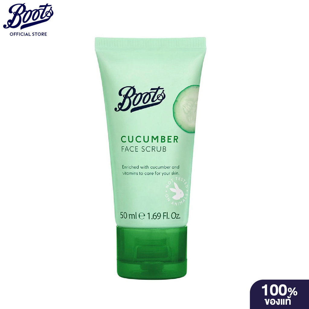 Boots Cucumber Face Scrub 50Ml บู๊ทส์ คิวคัมเบอร์ เฟซ สครับ 50มล.