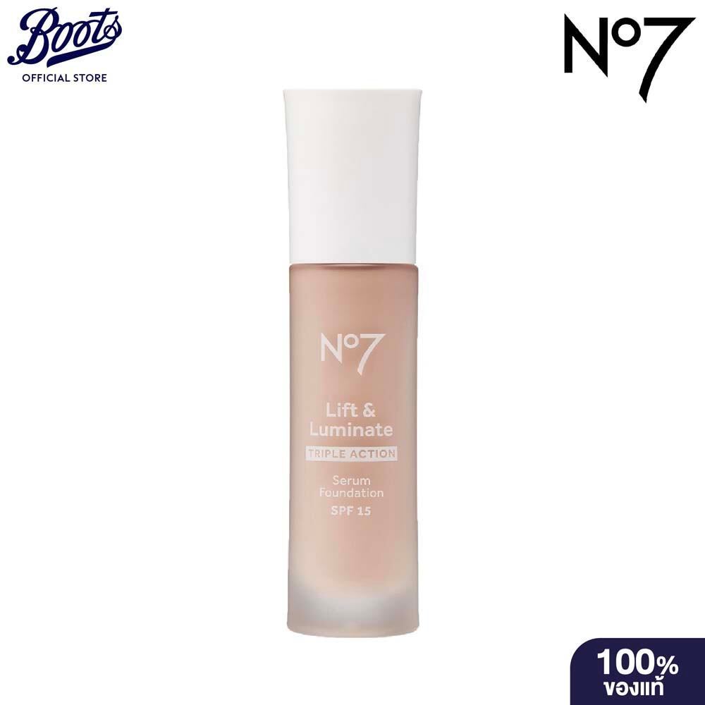 No7 Lift & Luminate Triple Action Serum Foundation SPF 15 Cool Vanilla 30 ML. นัมเบอร์เซเว่น รองพื้น