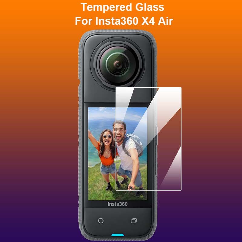 เข้ากันได้กับ Insta360 X4 Air Clear กล้องหน้าจอ LCD 2.5D กระจกนิรภัยป้องกันฟิล์ม Guard