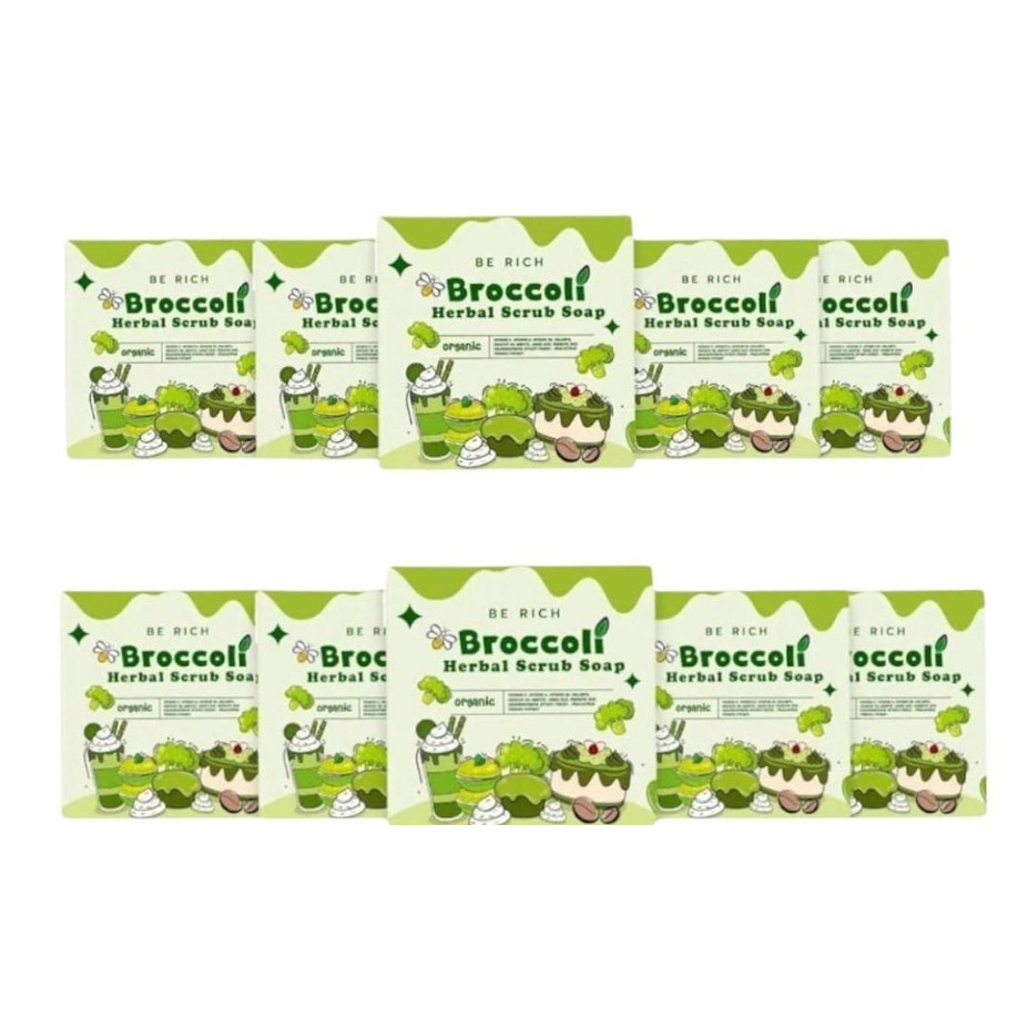 สครับบล็อคโคลี่ Berich 35g. สบู่บล็อก 2-in-1 สครับผิวใส