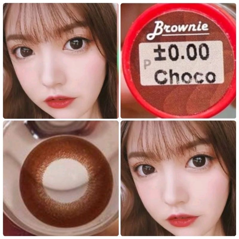 คอนแทคเลนส์ บิ๊กอาย ขนาด L รุ่น Brownie/Rio มีสีดำ/Choco Black/Choco มีค่าสายตา (0.00)-(-10.00)