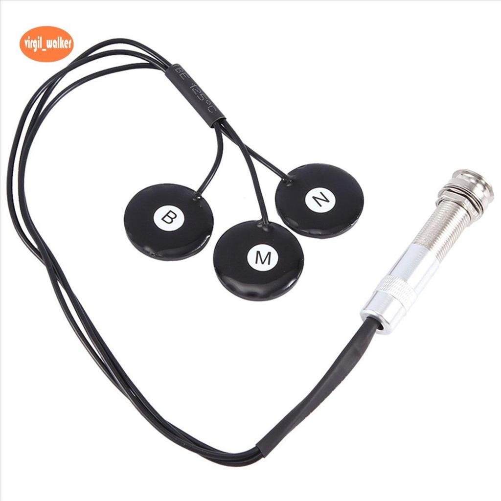 Patch Pickup ไม้กีตาร์ Pickup Piezo Pickup Harp สําหรับกีตาร์อะคูสติกชิ้นส่วน
