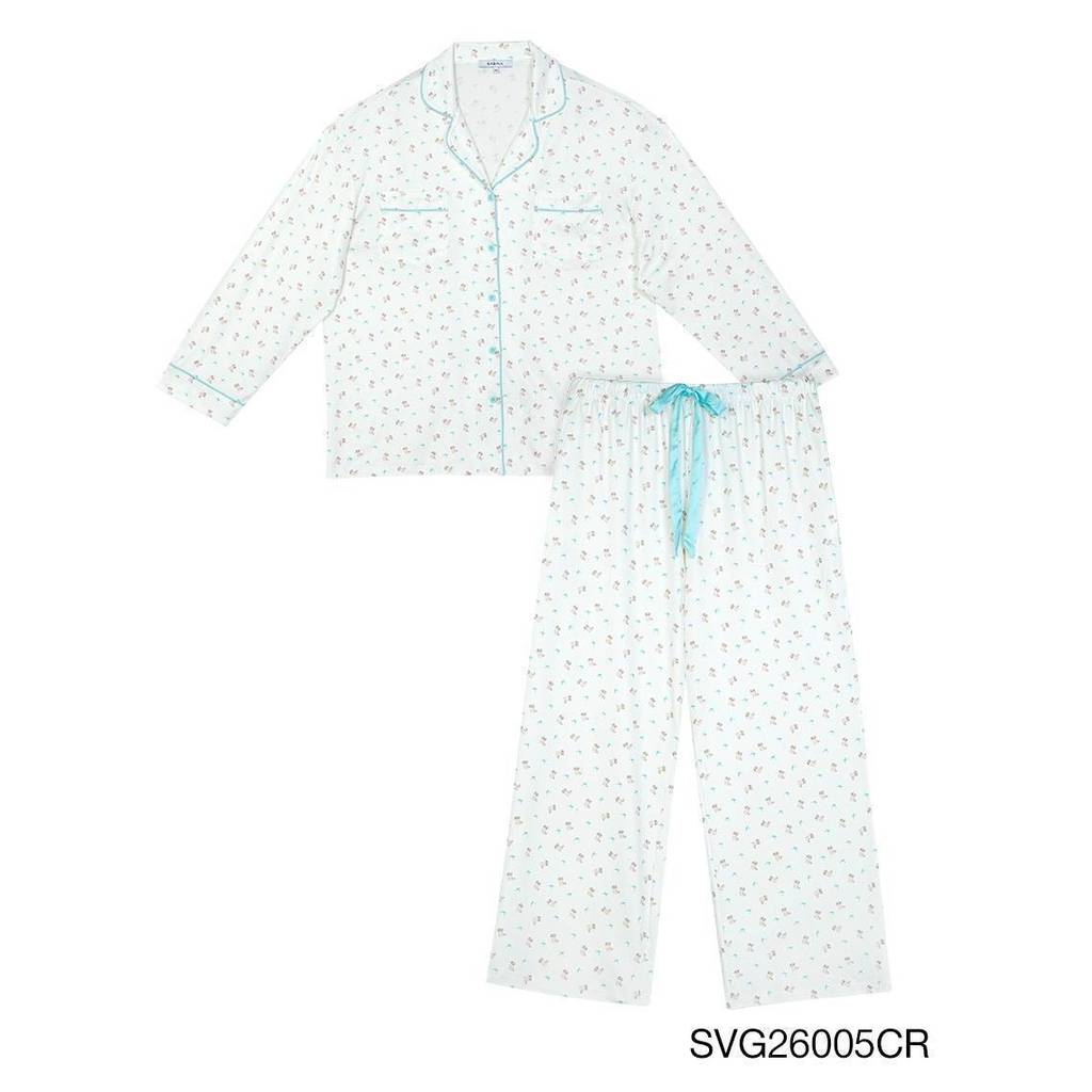 เซ็ตชุดนอน เสื้อแขนยาว กางเกงขายาว รหัส SVG26005 — صورة 7