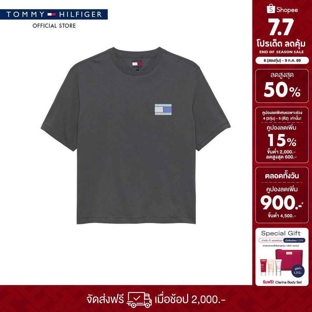Tommy Jeans เสื้อยืด ผู้ชาย รุ่น DM0DM22337 PT2 - สีดำ ทรง Archive