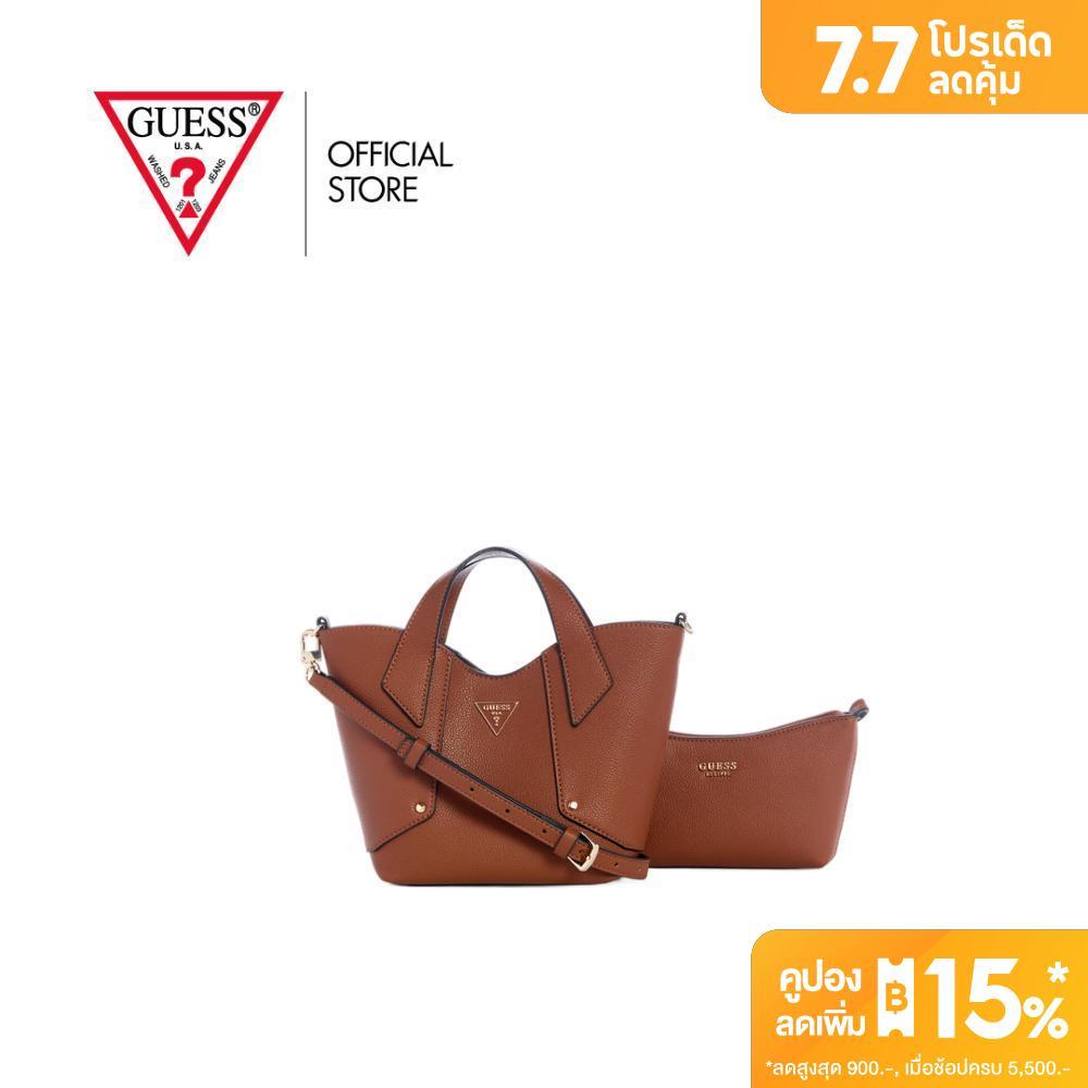 GUESS กระเป๋า รุ่น BG991406 DARCY GIRLFRIEND SATCHEL สีน้ำตาล