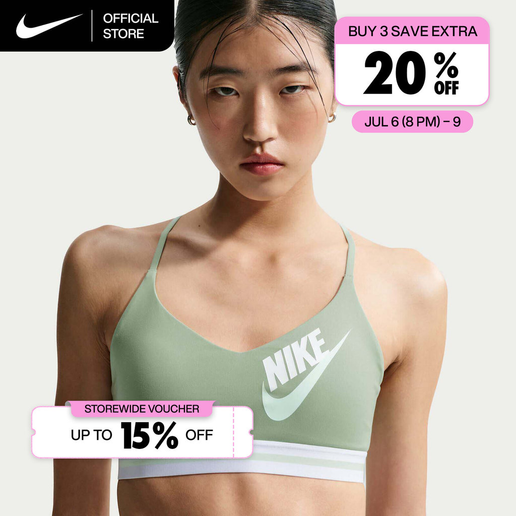 Nike Women's Indy Light Support Padded Adjustable Sports Bra - Black [FD1063-011]