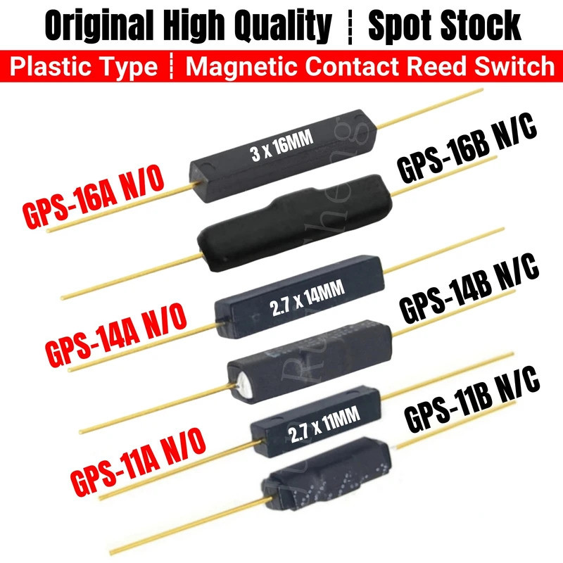 1PCS CHIP IC Reed สวิทช์พลาสติกประเภท GPS-14A 2*14 มม.GPS-14B GPS-11A 11 มม.GPS-11B GPS-16A ปกติเปิด
