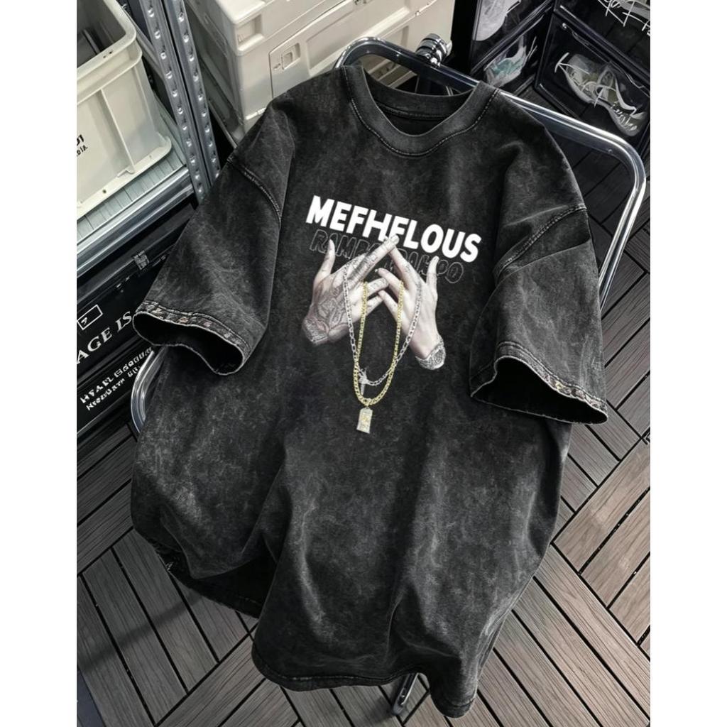 [เก็บเงินปลายทาง] เสื้อยืดสไตล์วินเทจหลวมสำหรับเด็กชายและเด็กหญิง ผ้านุ่ม สไตล์ฮิต ใส่สบาย