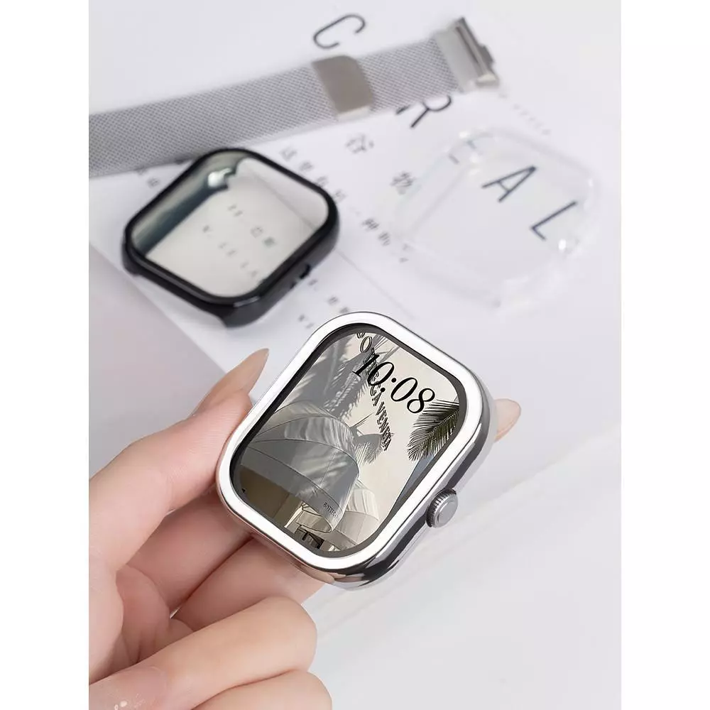 คลุมทั้งหมดป้องกันหน้าจอสําหรับ GOOJODOQ สมาร์ทวอท์ช FB058 Soft TPU All-Around ป้องกันกันชนฝาครอบอุปกรณ์เสริม