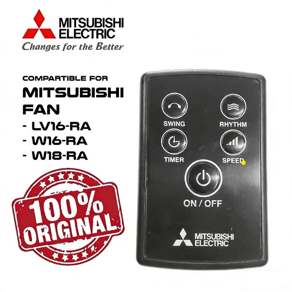 พัดลมรีโมทคอนโทรล Mitsubishi 16 นิ้ว/18 นิ้ว แบบตั้งพื้น และแบบติดผนัง F13301X15 LV16-RA, W16-RA, W1