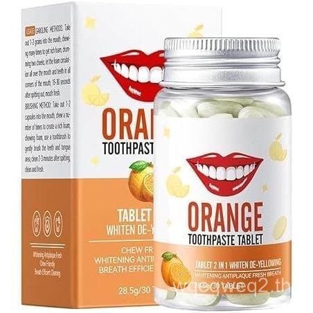 ฟลูออไรด์ฟรียาสีฟันแท็บเล็ต,ยาสีฟันเคี้ยวได้,TravelSizedOralCare,Eco,All,TravelMouthwashTablets,30 ช