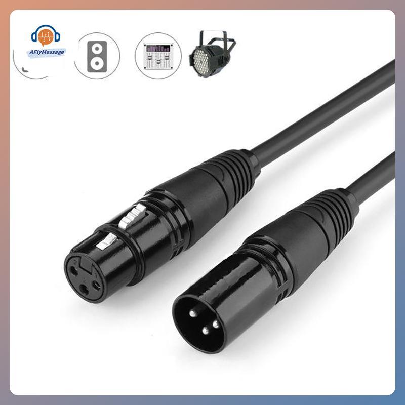 AFl DMX 3-PIN DMX512 ชายหญิงสาย LED PAR ไฟเวที DMX สัญญาณ Dj อุปกรณ์ DMX512 สัญญาณสาย Xlr Connector 