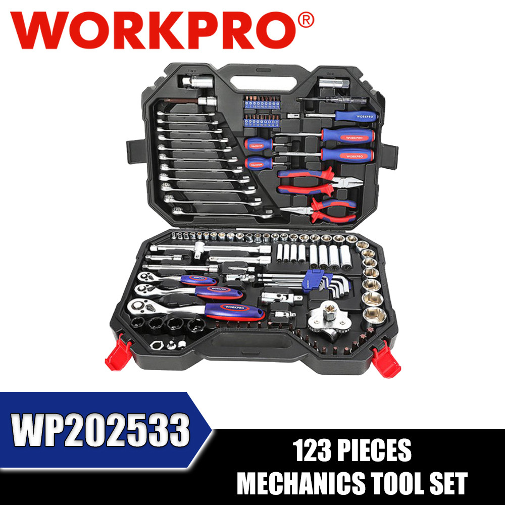 Workpro WP202533 ชุดเครื่องมือช่าง 123 ชิ้น